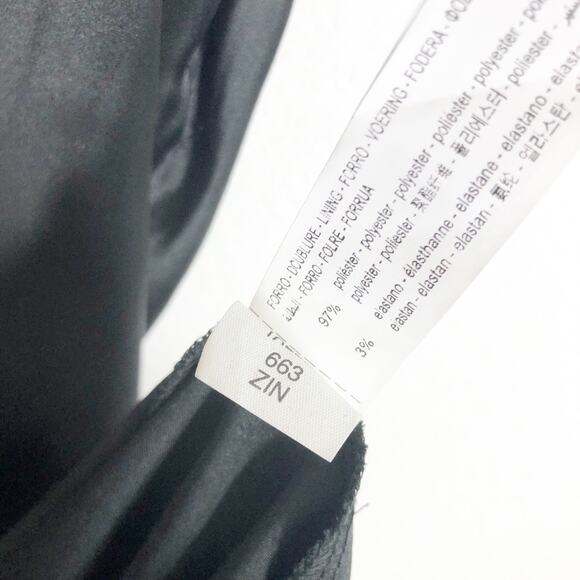 Zara Black Satin Cut Out Slip Maxi Dress Small Tie Back Cocktail Formal Wedding - Picture 6 of 13